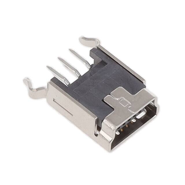 MUSB-B5-S-VT-02 MINI USB , TYPE B, VERTICAL, THR