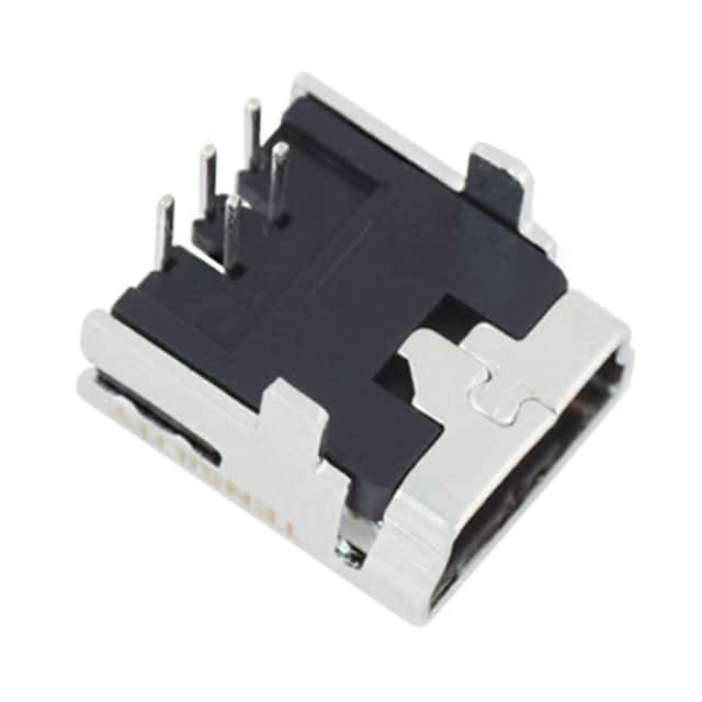54-00019 CONN RCPT MINI USB B 5POS R/A