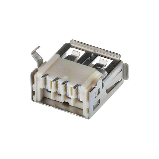 KUSBX-SMT-AS1N-W CONN RCPT USB2.0 TYPEA 4P SMD RA