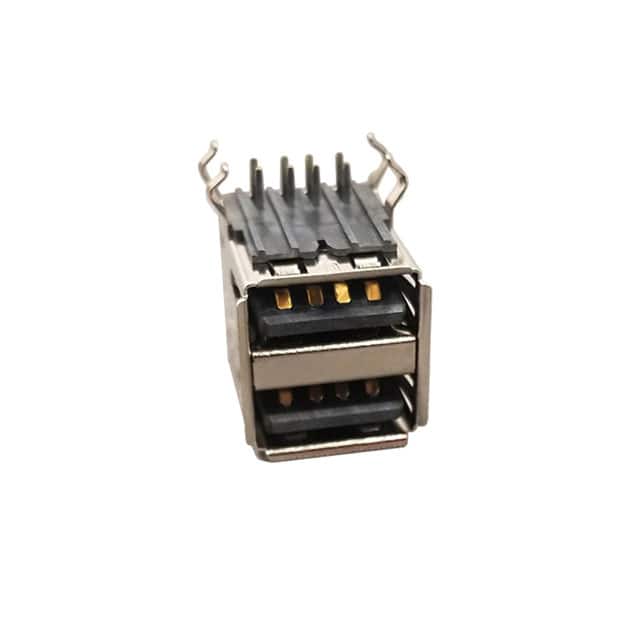 SS-52100-003 CONN RCPT USB2.0 TYPEA STACK R/A