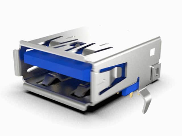 USB1135-15-9-L-B USB A 3.0 SKT RA HIGH LIFE 15U"