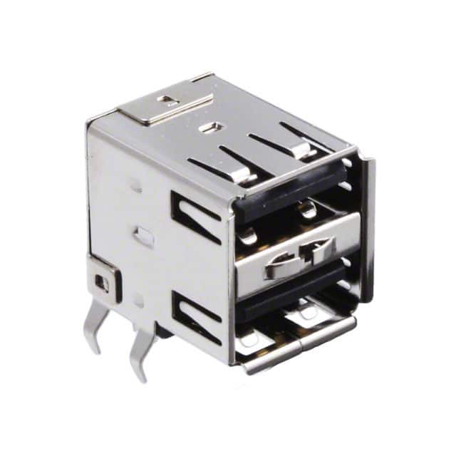 1001-004-01010 CONN RCPT USB1.1 TYPEA STACK R/A