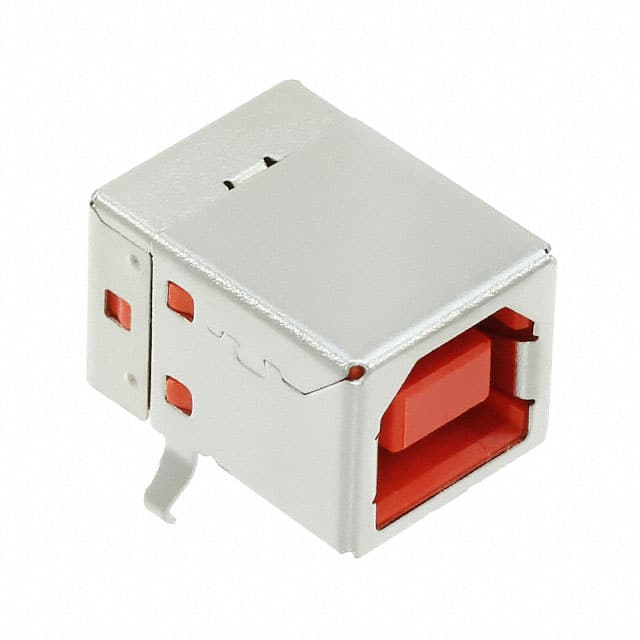 USBR-B-S-F-O-TH CONN RCPT USB2.0 TYPEB 4POS R/A