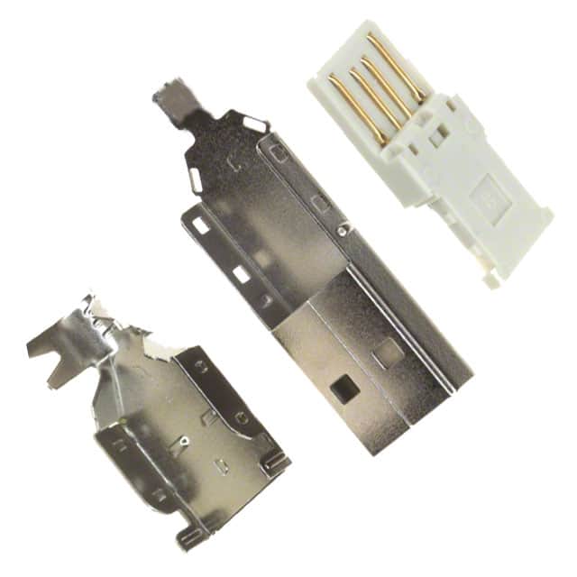 925 CONN PLG USB2.0 TYPEA 4P SLD 3PC