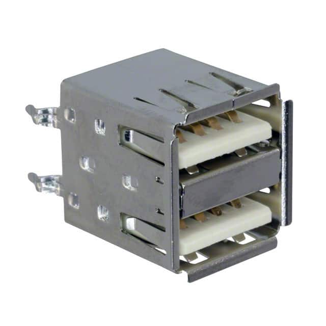KUSBVX-AS2N-W-1 CONN RCPT USB2.0 TYPEA 4POS DUAL
