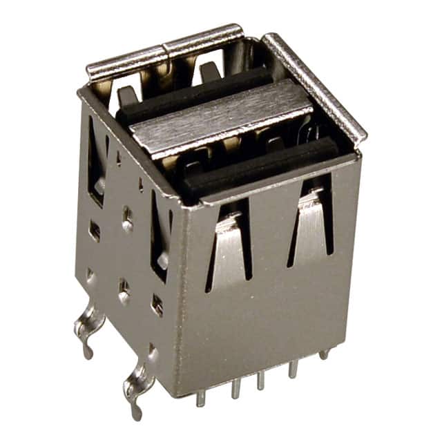 KUSBVX-AS2N-B-1 CONN RCPT USB2.0 TYPEA 4POS DUAL