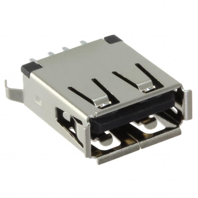 USB-A-S-F-B-VT CONN RCPT USB2.0 TYPEA 4POS VERT