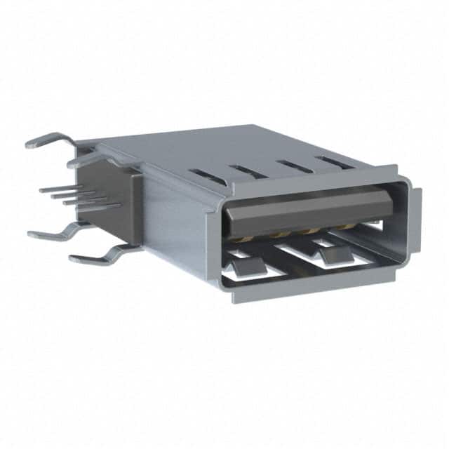 USB-A-S-F-B-VU CONN RCPT USB2.0 TYPEA 4POS R/A