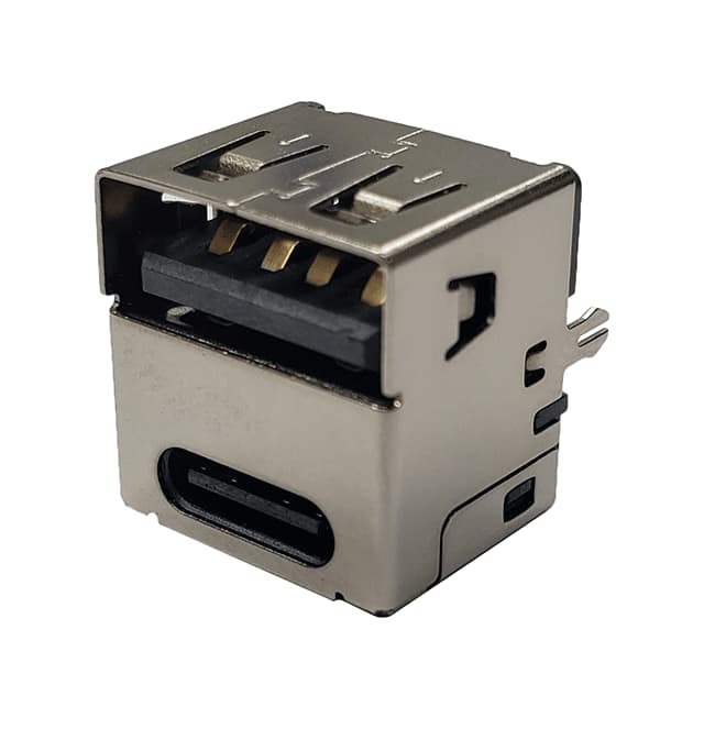 USB-C31-A-D-VT-CS1 CONN USB TYPE-A AND TYPE-C VERTI