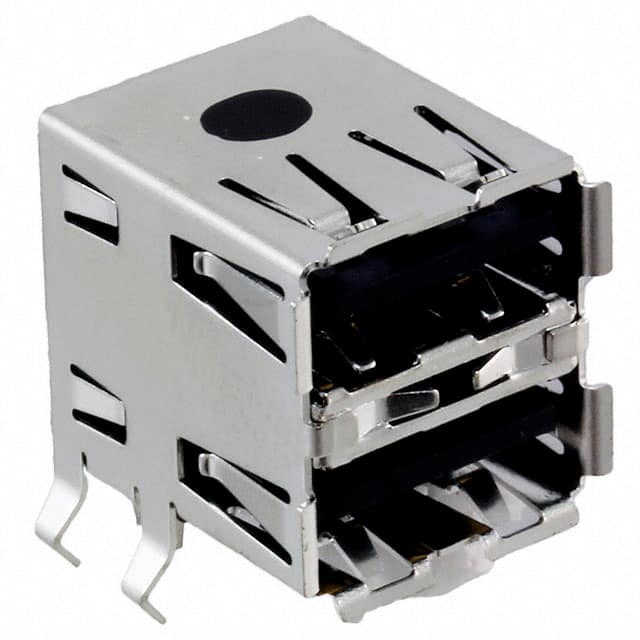 1903815-1 CONN RCPT USB2.0 TYPEA STACK R/A