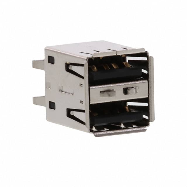 USB-A-D-VT USB TYPE A, DUAL STACKED, VERTIC