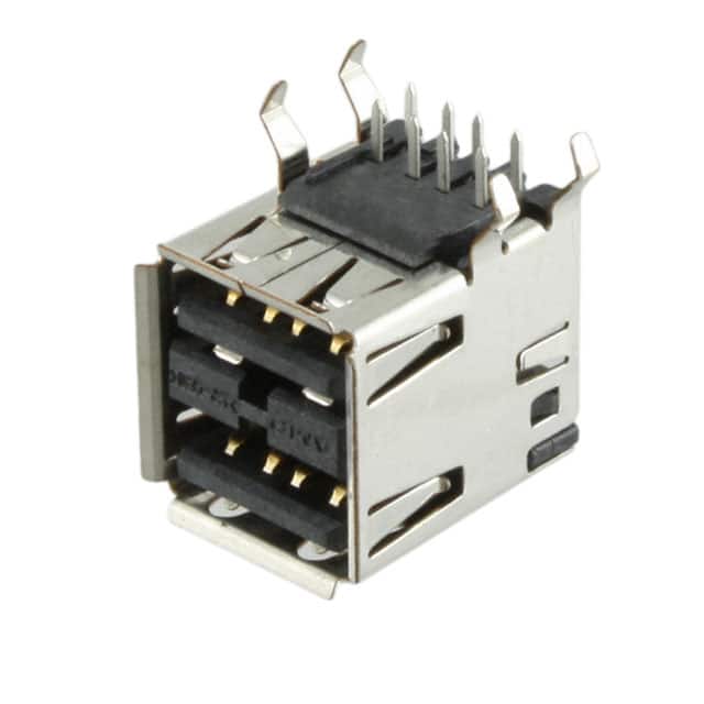 5787617-4 CONN RCPT USB2.0 TYPEA STACK R/A