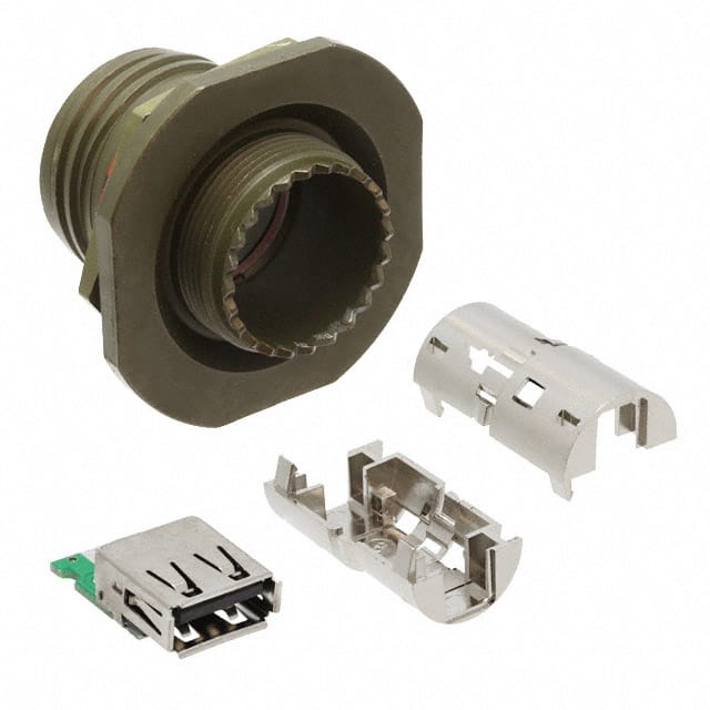 USBFTV72G CONN RCP USB2.0 TYPEA 4P PNL MNT