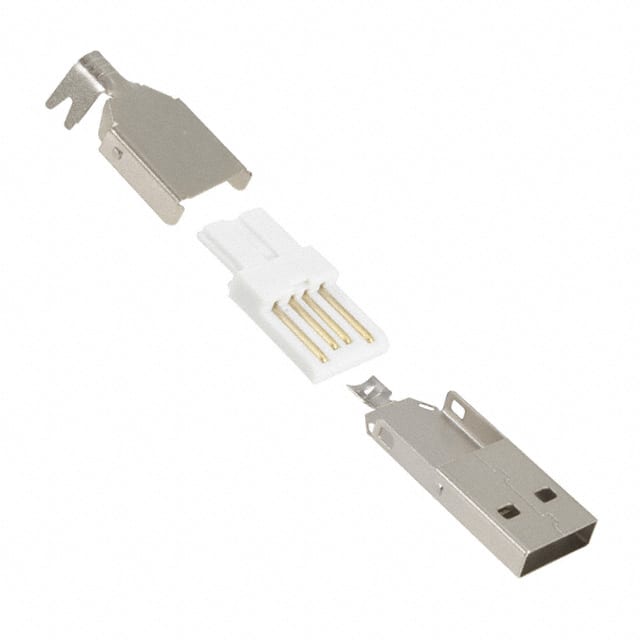 1001-022-01300 CONN PLUG USB1.1 TYPEA 4POS SLD