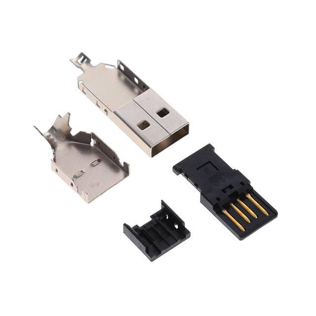 UE28AM54130 USB 2.0 PLUG, A TYPE, SOLDER CUP