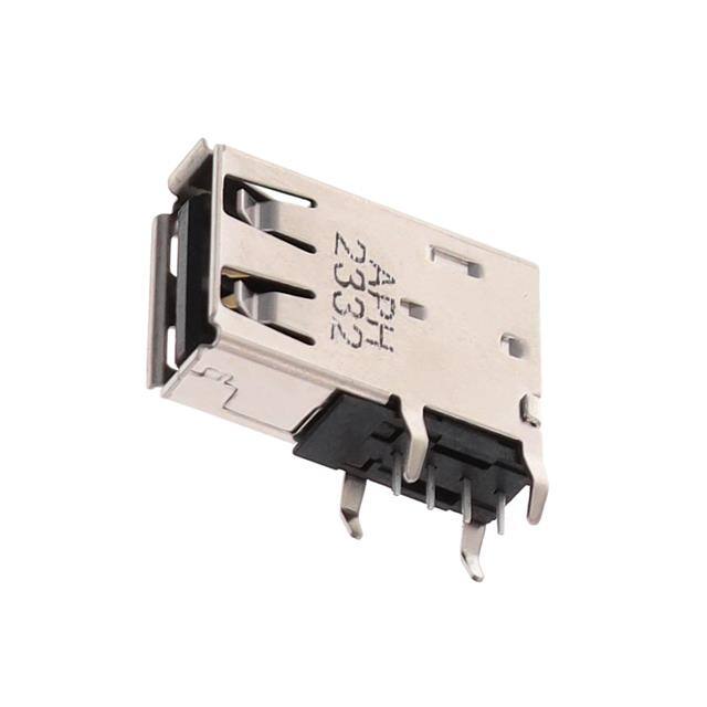 GSB19121TP2EU USB 2.0 STANDARD A, UPRIGHT DIP
