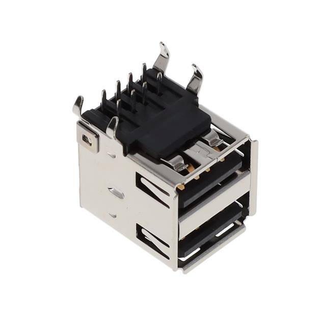 AU-Y1008-2-BLK USB CONNECTOR DUAL STACK