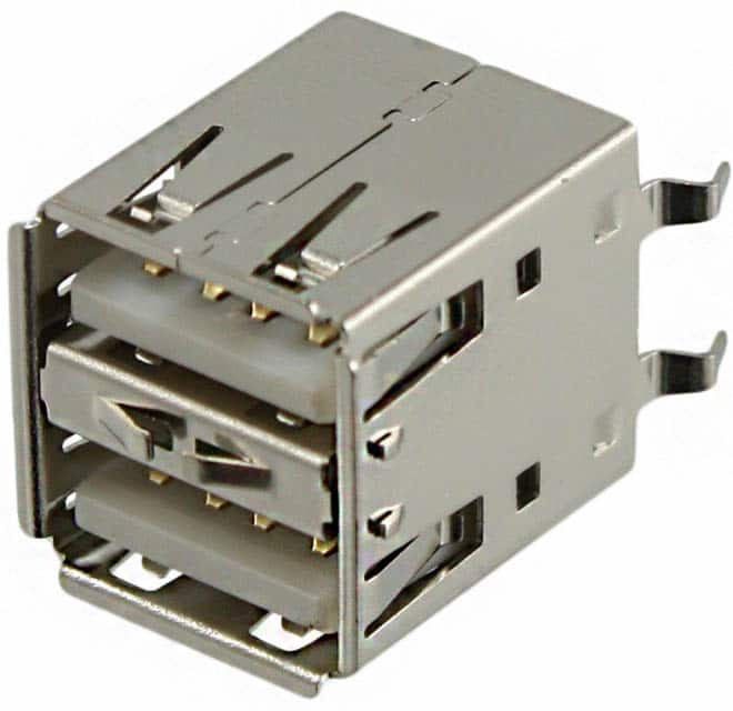 USB-A2VSW6 CONN RCPT TYPEA STACK 8POS VERT