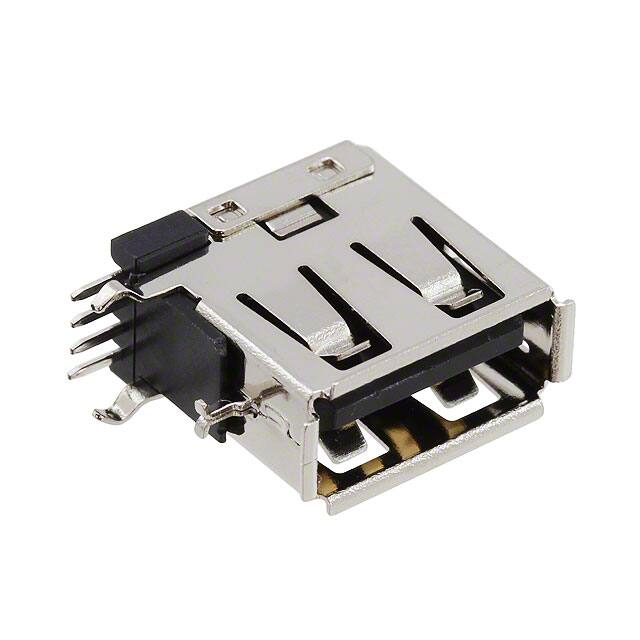 1001-008B-01001 CONN RCPT USB1.1 TYPEA 4POS R/A