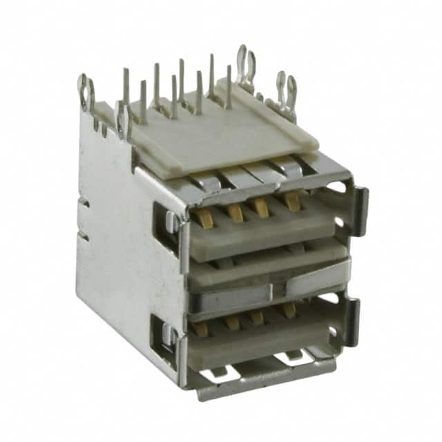 72309-8034BLF CONN RCPT USB2.0 TYPEA STACK R/A