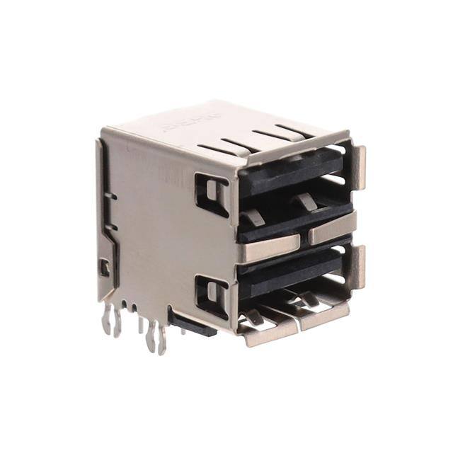 72309-7043BLF CONN RCPT USB2.0 TYPEA STACK R/A