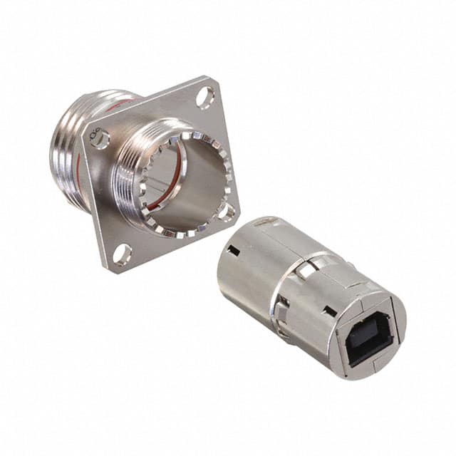 USBBFTV22N CONN RCP USB2.0 TYPEB 4P PNL MNT