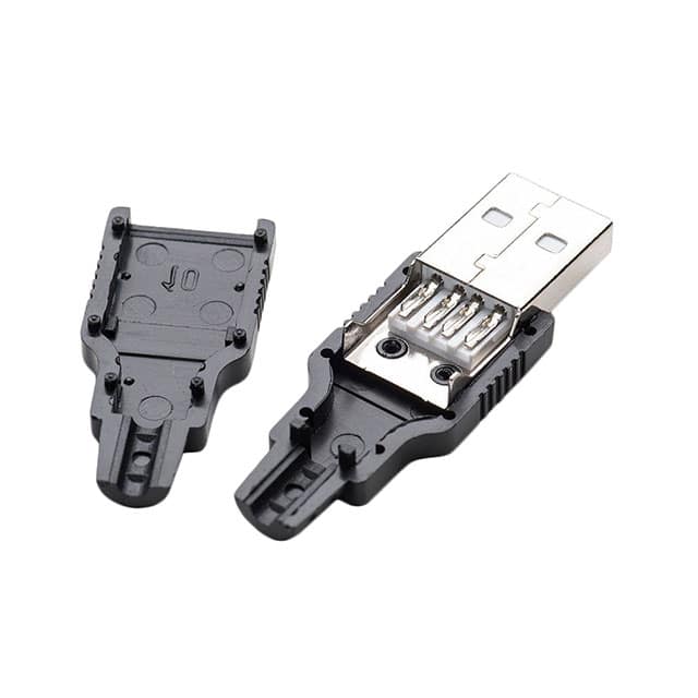 1387 CONN PLUG TYPEA 4POS SOLDER