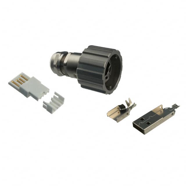 17-200591 CONN PLUG USB2.0 TYPEA 4POS SLD
