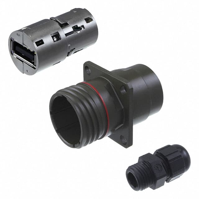 USBFTV2PE2G CONN RCP USB2.0 TYPEA 4P PNL MNT