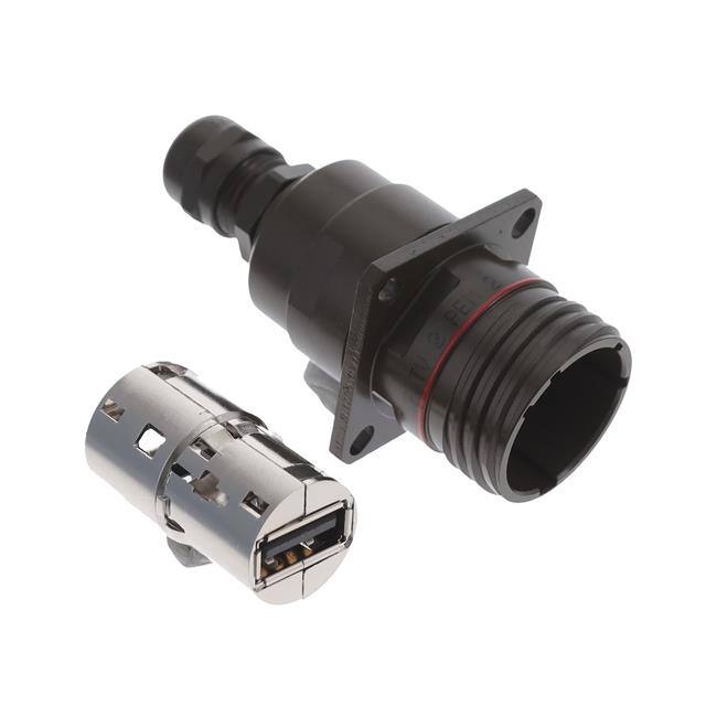 USBFTV2PEM2G CONN RCP USB2.0 TYPEA 4P PNL MNT