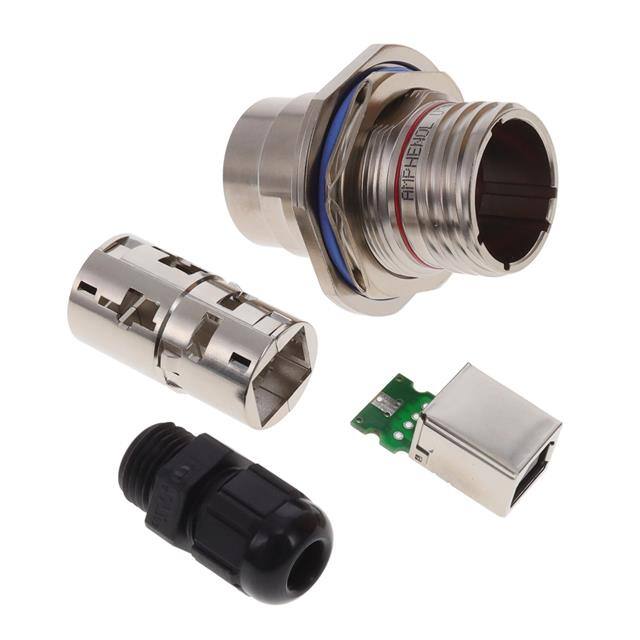 USBBFTV7PE2N CONN RCP USB2.0 TYPEB 4P PNL MNT