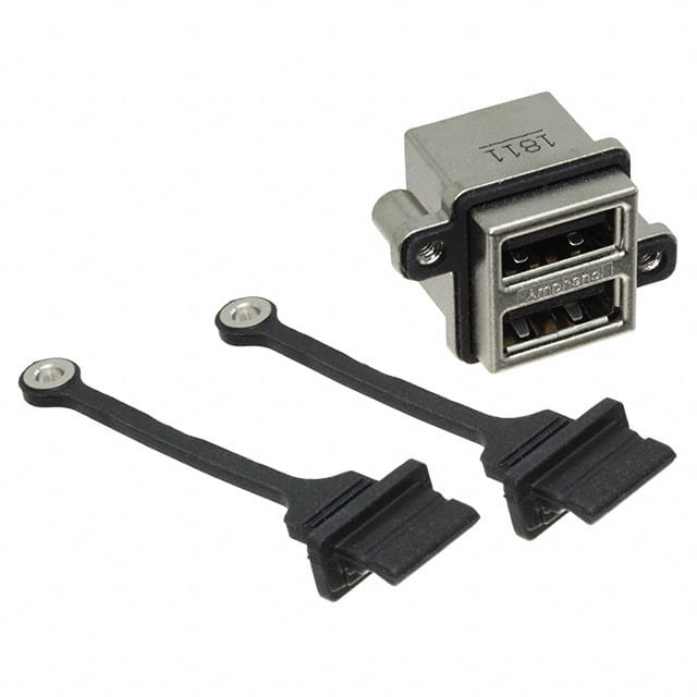 MUSBC111M5 CONN RCPT USB2.0 A STACK PCB R/A