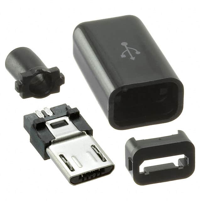 1826 CONN PLUG MICRO USB B 5POS SLDR