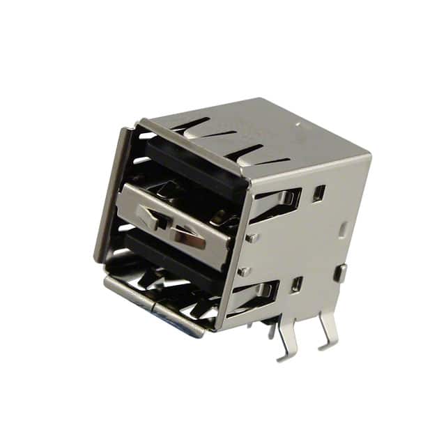 USB-A2HSB6 CONN RCPT TYPEA STACKED 8POS R/A