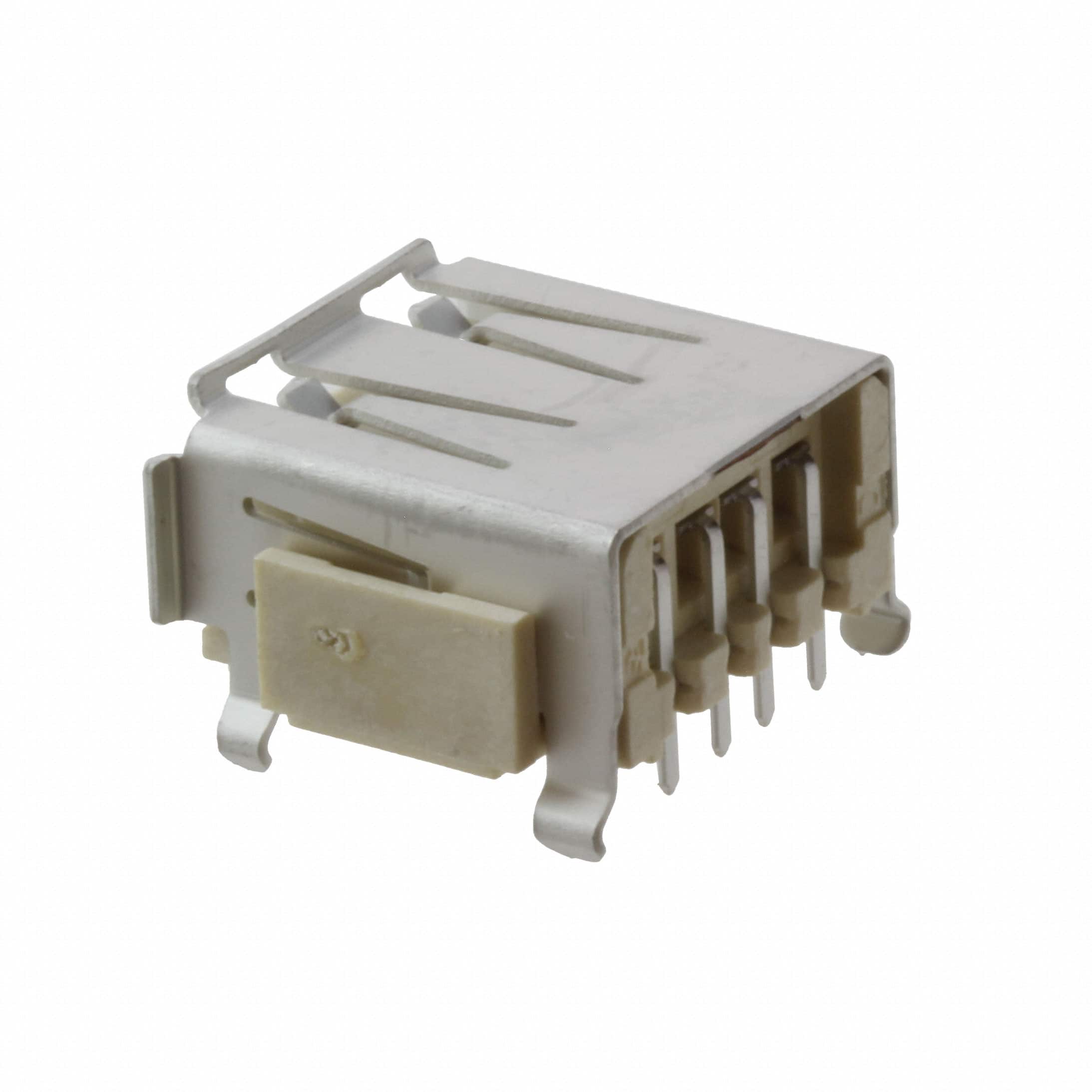 1674459-4 CONN RCPT USB2.0 TYPEA 4POS R/A