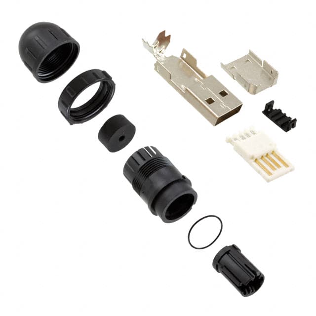 DCC-USBAT-150 CONN PLUG USB2.0 TYPEA 4POS SLD