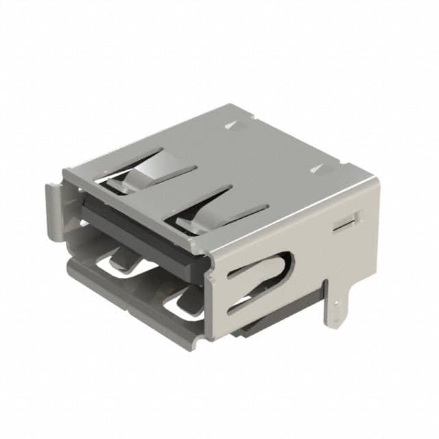 USB1046-GF-0190-L-B-A USB A SKT, TOP MOUNT, SMT, R/A,