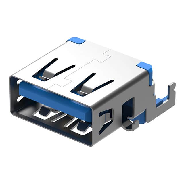 USB1110-30-A USB3.0 A SKT, BOTTOM MNT, TH, R/