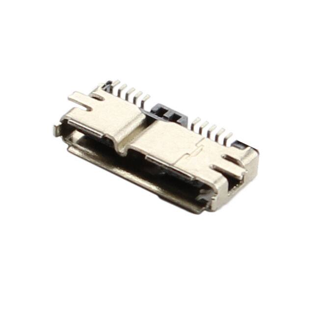 AUSB3-CFC-KSR CONN RCPT USB3.2 MICRO AB SMD RA
