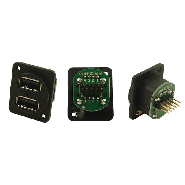 CP30100X XLR DUAL USB2 PLAIN HOLES