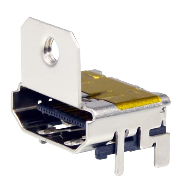 KDMIX-FS2-WS-B15-MTTR-1 HDMI FLANGE, W/ MOLDED CONTACTS,