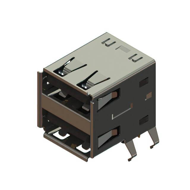 690N208-324-021 690 SERIES DUAL STACK USB TYPE-A