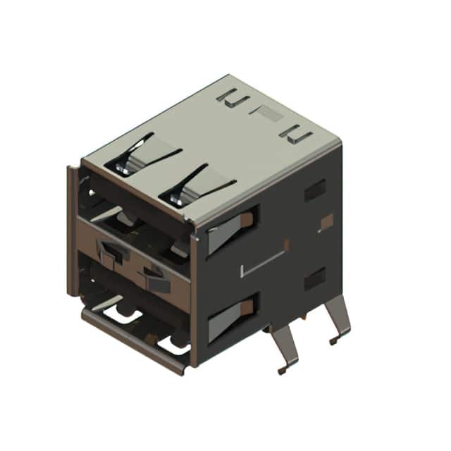 690N208P624-021 690 SERIES DUAL STACK USB TYPE-A