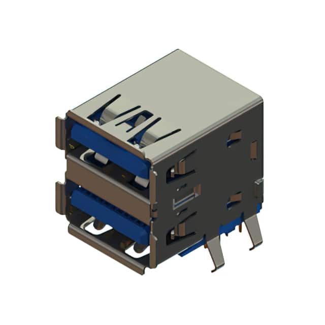 690N218-624-022 690 SERIES DUAL STACK USB TYPE-A