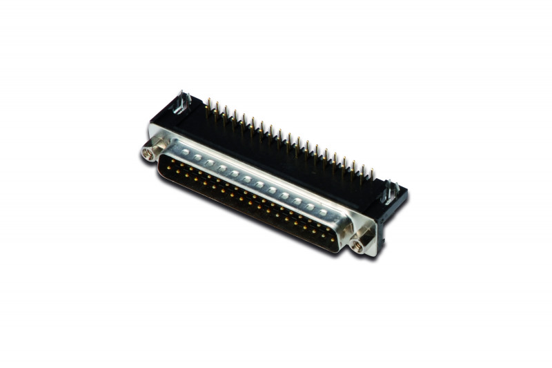 A-D-S-25-A/KG-T1 The Assmann WSW Components A-DS 25 A/KG-T1 is a D-SUB connector assembly with 25 pins and a 3A current rating. It features Gold plating and Through Hole mounting.