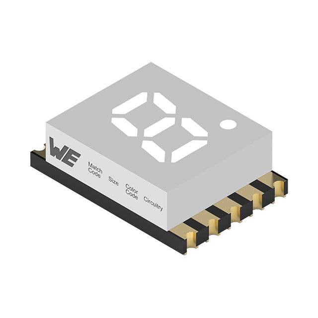 157102B12700 WL-S7DS 7 SEGMENTS DISPLAY SMT S