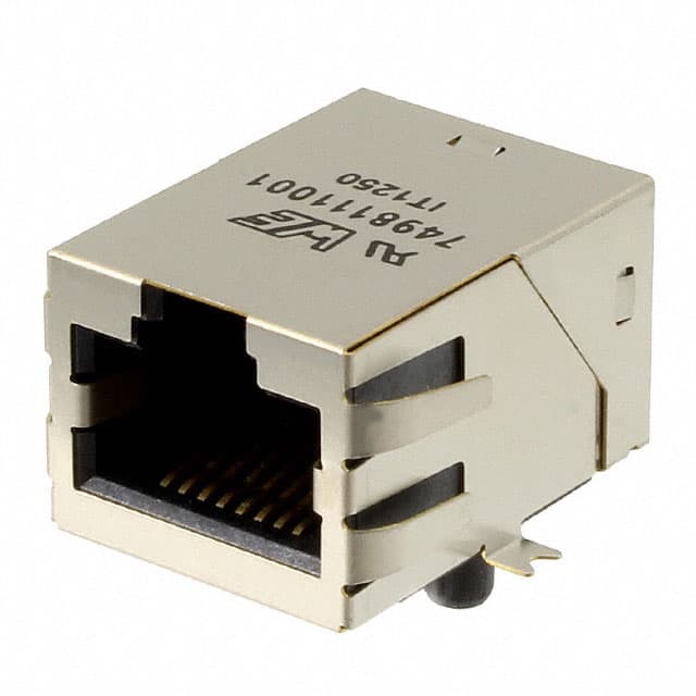 7498111001 CONN JACK 1PORT 1000 BASE-T SMD