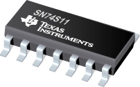 74S11N The Texas Instruments 74S11N is a triple 3-input positive AND gate. It operates within a temperature range of 0°C to 70°C and comes in a 14-PDIP package.