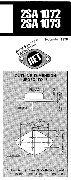 2SA1073 The 2SA1073 is a transistor manufactured by Fujitsu Semiconductor with a collector-emitter voltage breakdown of 160V.
