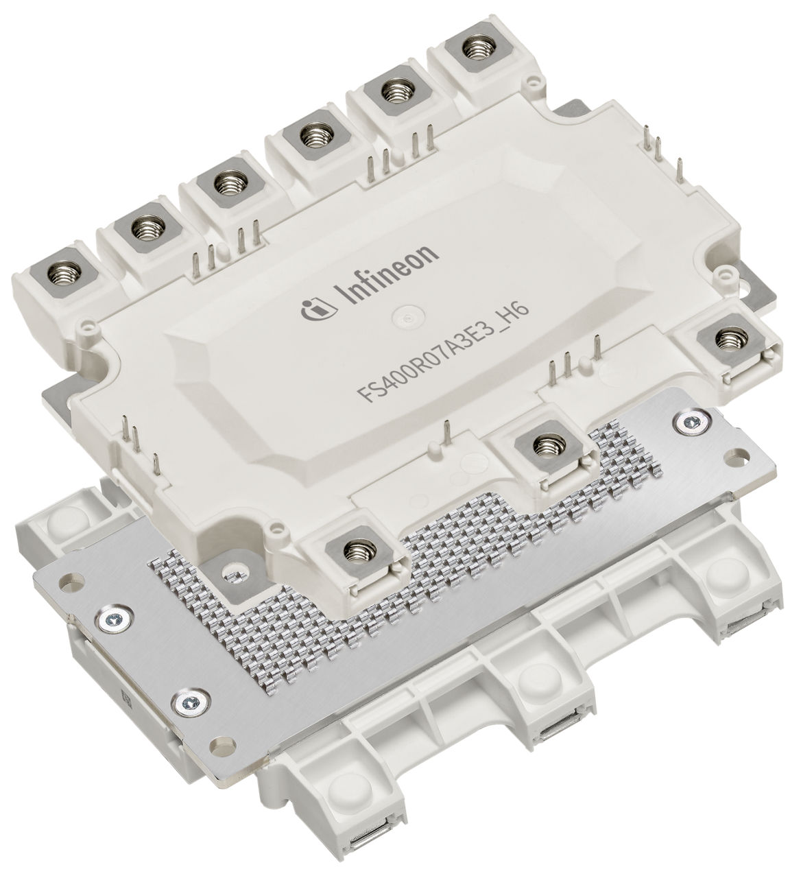 FS400R07A3E3 The Infineon FS400R07A3E3 is an automotive-qualified IGBT module from the HybridPACK 1 family. It features a 700V blocking voltage and 400A continuous current capability.